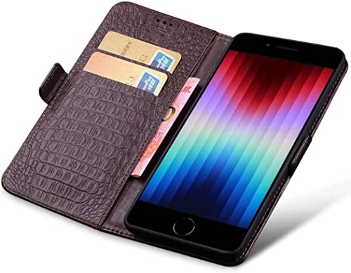 Coque iPhone SE 2022 SCHIK bleue antichoc avec support vidéo et cartes