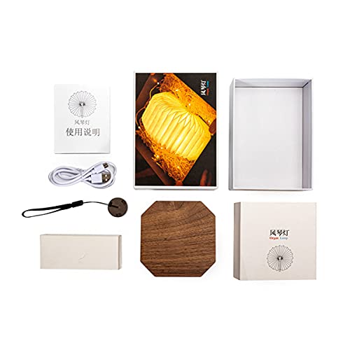 Lámpara de mesa de noche con luz blanca cálida y carga USB miniatura 5