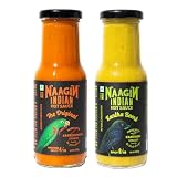 NAAGIN the original hot chilli - medium spicy sauce (230gm) + Kantha hot chilli extra spicy sauce (230gm), (Pack of Two)