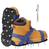 Nagelschuhe mit Klettverschluss, Rasenlüfter Schuhe Vormontiert, Estrichschuhe Rasenbelüfter Vertikutierer Aerifizierer für Rasenbelüftung Garten Schuhe Der ideale Rasenbelüfter (D)