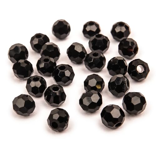 Potomac Crystal Round Beads - Jet 3mm | Pack of 120