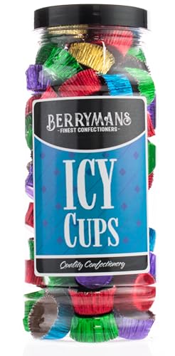 Original Chocolate Icy Cups Retro Sweets Gift Jar By Berrymans Sweet Shop - Classic Sweets Traditional Taste.