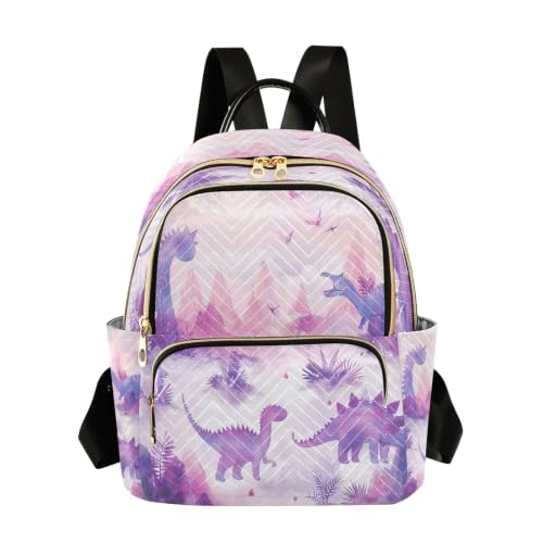Sac à dos dinosaure violet : mini sac à bandoulière pour voyage ado