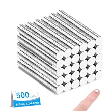 500 Pack Small Magnets, 0.2x0.08 Inch Refrigerator Magnets Rare Earth Magnets Neodymium Magnets for Crafts, Whiteboard, Kitchen Cabinet