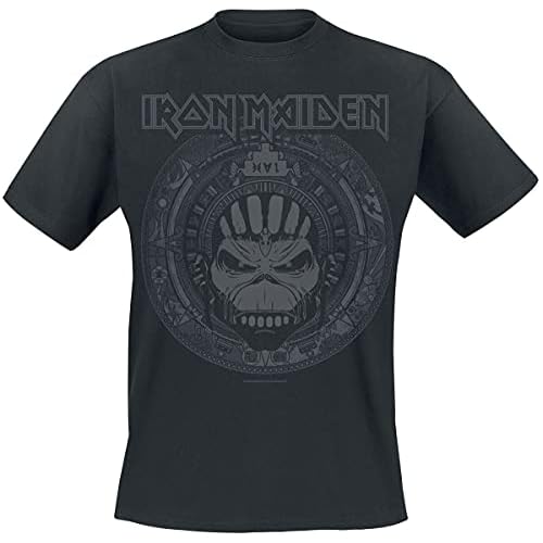 Iron Maiden Book of Souls Skull Hombre Camiseta Negro L 100% algodón Vorne Bedruckt Regular