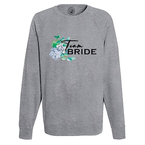 Wedding Sweat Homme Team Bride Fleurs Bleues Cadeau Idéal pour Témoins