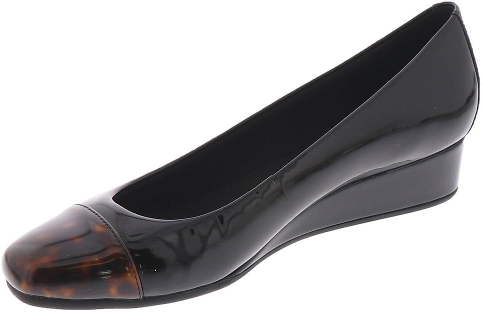 Easy Spirit Gracey Womens Pump 5 BM US BlackTortoisePatent