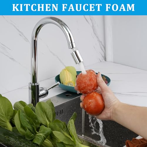 Miniatura 5 de Guoyou Aireador Grifo 360 Giratorio Aireador Grifo Cocina Con 5 Adaptador Grifo Cocina Filtro Grifo Atomizador Fregadero Para Cocina Baño 2 Modos Salida Agua Ajustable Ducha Y Modo Chorro