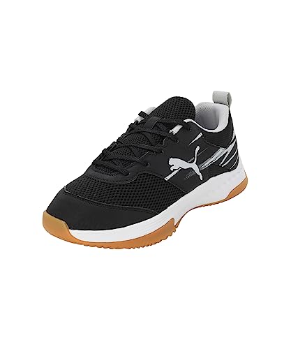 PUMA Unisex Kinder Varion Laufschuh, Black Cool Light Gray Yellow Blaze...