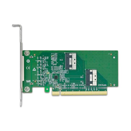 Adaptador PCIe X16 a SlimSAS SFF 8654 8i de alta computación interna 7