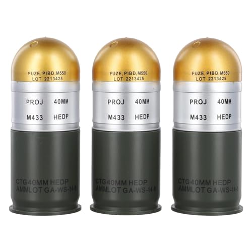 HXCSYC 40mm Tactical Dummy Grenade Storage Box, Outdoor Portable Key Organizer, War Collection Artwork for Military Enthusiasts