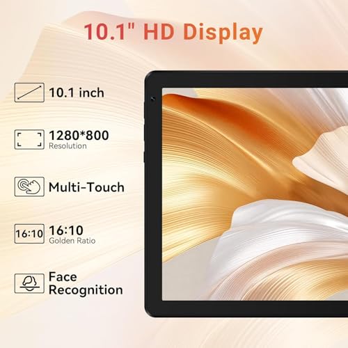 Image of URAO Tablet,10.1 inch Android 16 Tablet Octa-core 36GB+128GB Dual Camera | 1280x800 IPS HD Touchscreen 6000mAh Battery Wi-Fi 6,BT 5.4 GMS 36GB(6+30) RAM 128GB ROM Support 1TB Expansion 5MP+8MP cameras