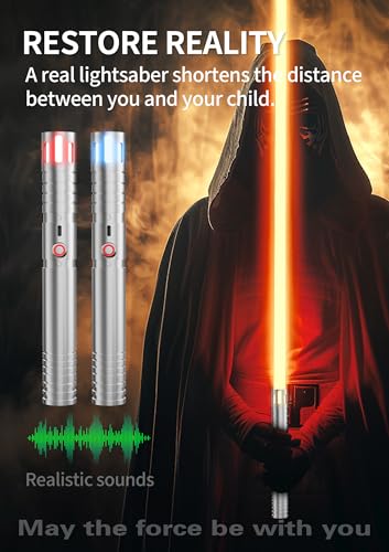 Image of Lightsaber,Dueling Double Light Saber,Metal Hilt Force Fx Rechargeable 2pack Real 20 Colors Length 4 Modes