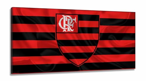 Quadro Decorativo Sala Quarto Escritório Flamengo em Tecido Canvas 130x60