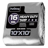 Patiobay Lona grande de 10 x 10 pies, bordes