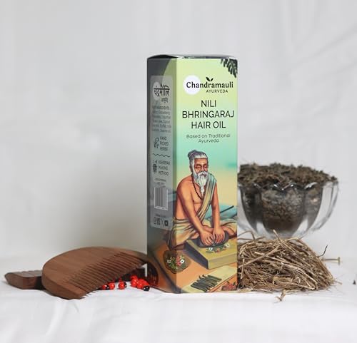 Image of Hair Oil, 100 ML | Daily Hair Oil | Delays Premature Greying, Reduces Dandruff and Strengthen | Black Tila Tail Base | With Bringaraj, Neeli, Amla & More |