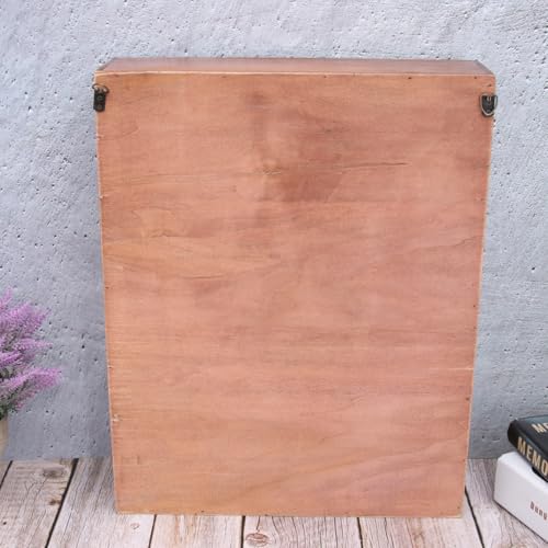 Étagère de rangement murale bois durable haute capacité de charge style rétro - 5