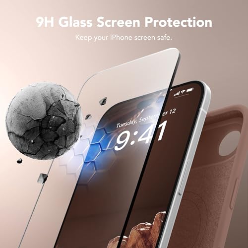 Image of Magnetic for iPhone Air Case, Compatible with MagSafe, [Full Camera Protection][Screen Protector] Silicone Shockproof Protective Phone Case for iPhone 17 Air 6.5 inch, Brown
