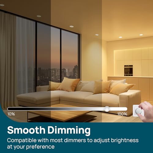 Image of Linkind 6-Pack BR30 LED Flood Light Bulbs Indoor, 10W=65W 850 Lumens 3000K