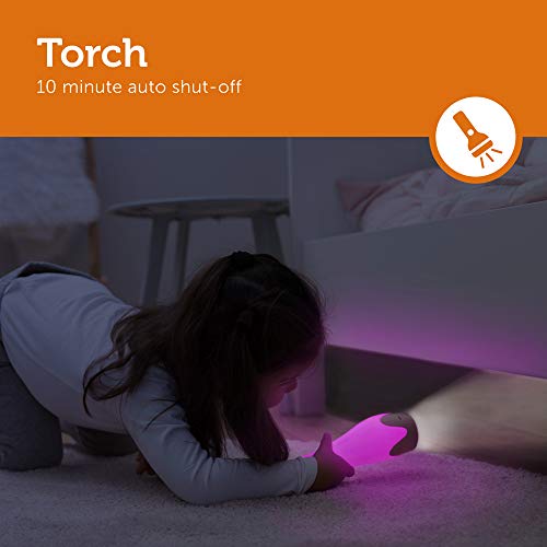 Zazu Kids Nightlight Torch Flashlight Giraffe Toy - Kids LED Cordless Pink Lamp, Bedside Light, Multiple Color Options, Auto Shut-Off - Gina The Giraffe