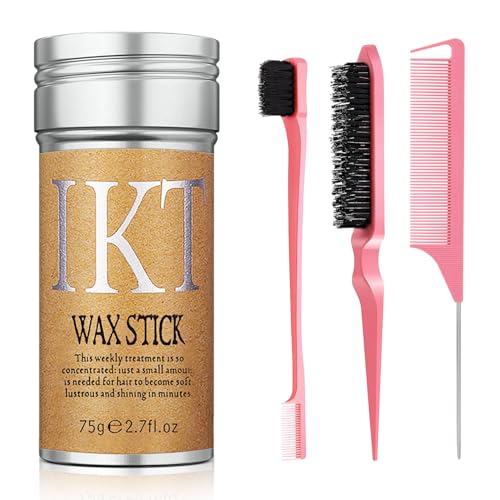 Set di 2 bastoncini di cera per capelli per donne e bambini, per acconciature non grigie