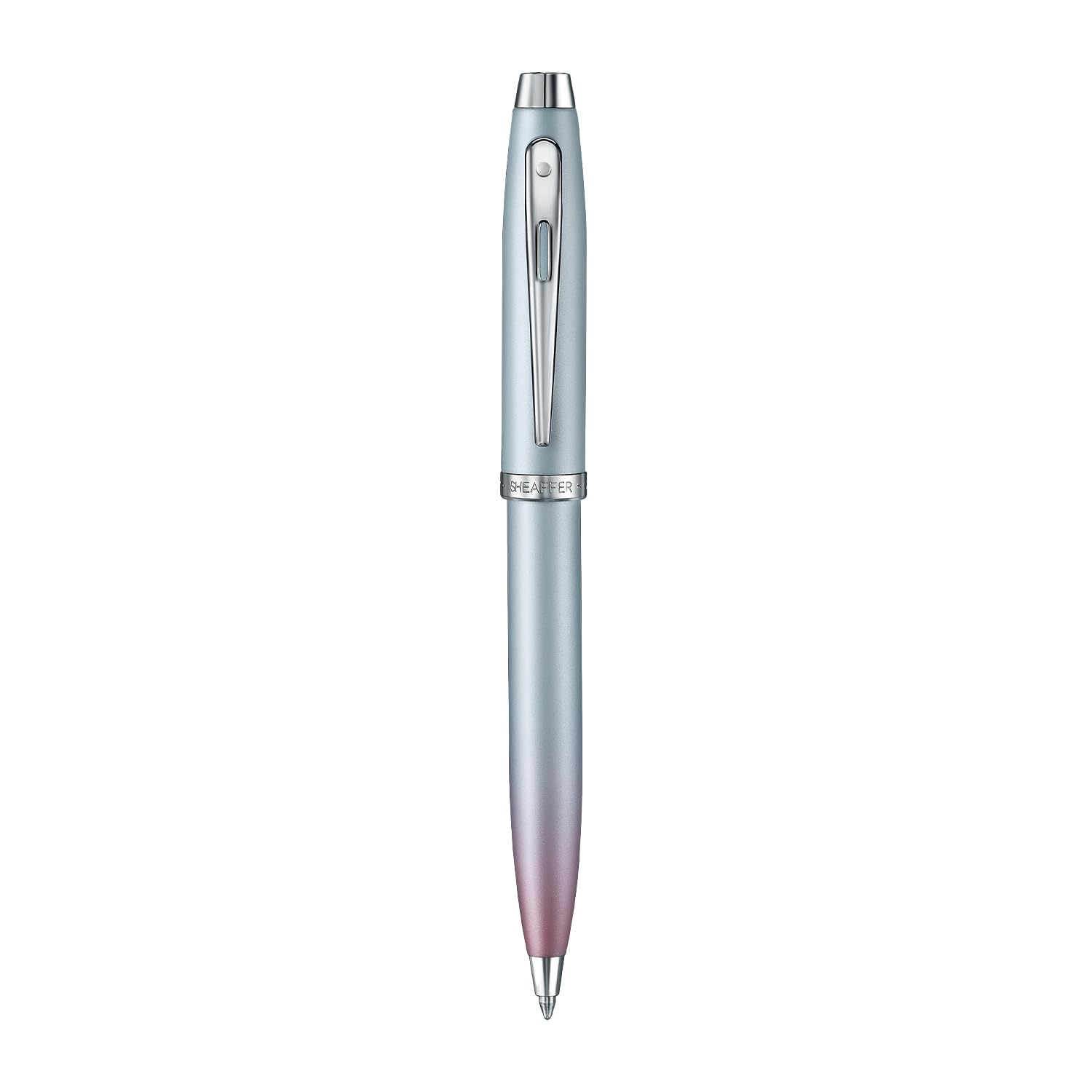 Sheaffer Set regalo con 100 penne a sfera perlate sfumate con finiture cromate, carta di credito gelatina pastello