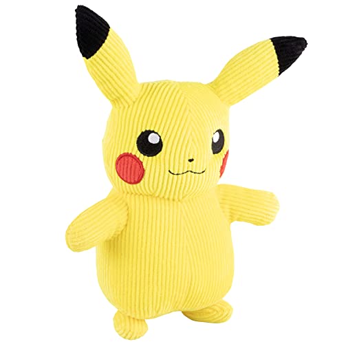 Pokémon Select PKW2992 - Pikachu Kord-Plüsch 20 cm, offizielles Plüsch