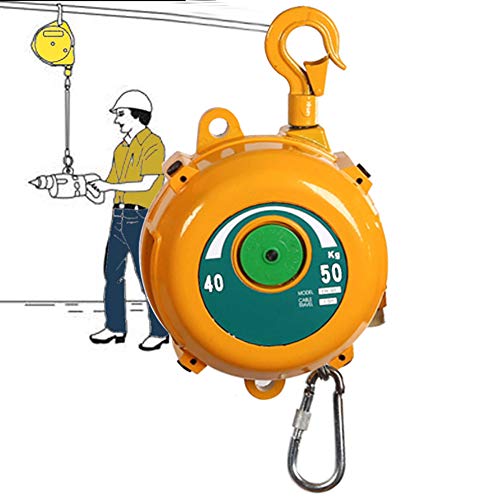WBLING Balanceador de resorte, engranaje cónico autoblocante resistente, ajustable, construcción de aluminio para equipos de taller