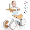 XJD Baby Balance Bike 1 Year Old Toddler Ride On Toys for 10-24 Months Baby Trike Garden Toys First Bike 1 st Birthday Toys for Girls Boys Toddler bike No Pedals (Brown)
