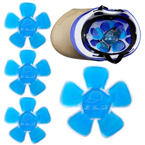 Image of Head Ice Pack, Hard Hat Ice Packs Headache Cool Down Cold Pack Soothing Fever Migraine Gel Cold Pack for Catcher Helmets, Riding Helmet, Keep Cool (Blue A, M)
