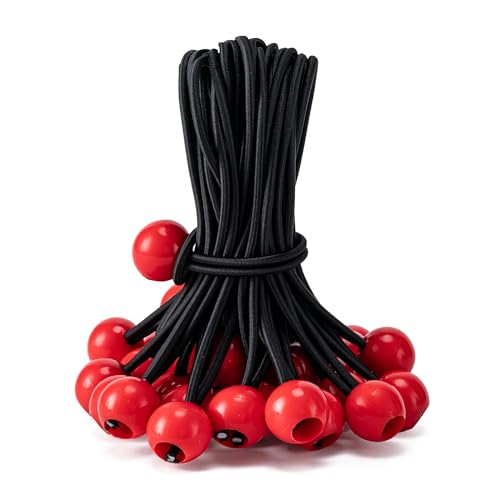 image for Aegero 30 Pack Ball Bungee Cord, 6Inch Heavy Duty Bungie Cord Balls Ca