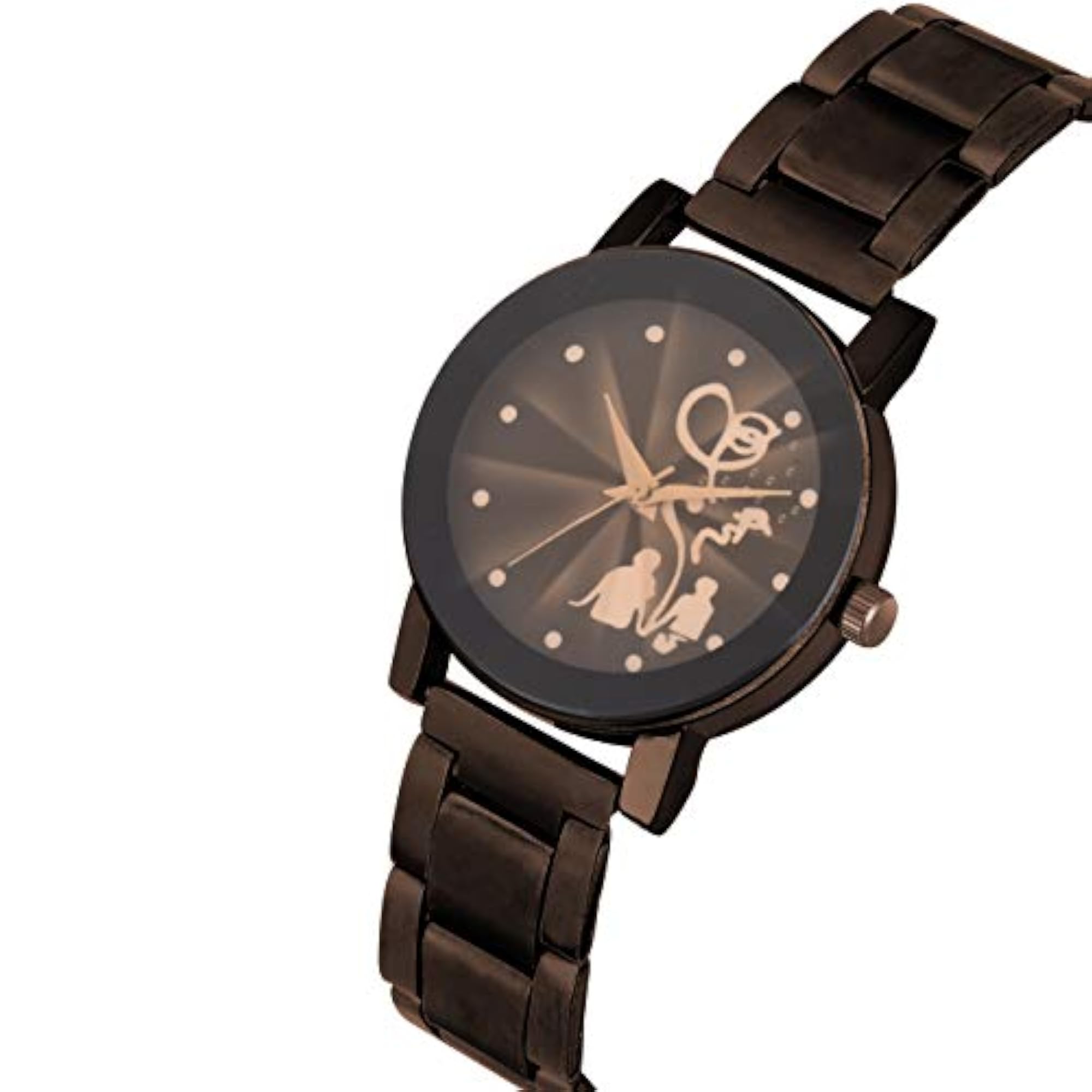 Women's Lovers Metal Strap Analog Watch, Stylish Design