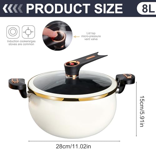 Olla a presión de hierro 8L miniatura 3