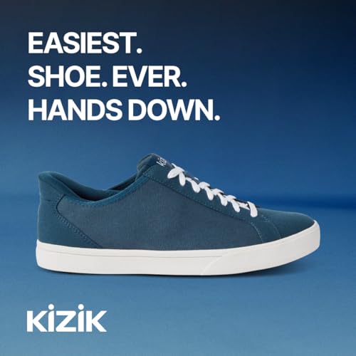 Image of Kizik Irvine Slip On Sneakers: Low-Profile Stretch Canvas, Rubber Soles, Casual Shoes for Women & Men, Hands Free Convenience, Wide Toe Box Options
