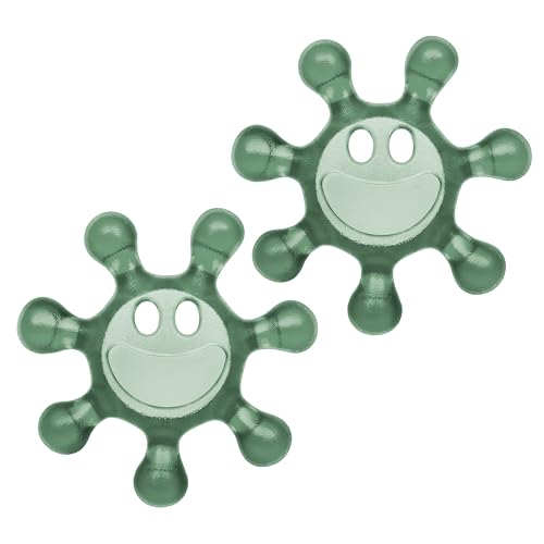 Koziol SUNNY Flaschenöffner 2er-Set | für Verschlüsse aus Kunststoff | Drehverschlussöffner | bruchfester Kunststoff spülmaschinengeeignet | ideal für Kinder & Senioren (transparent eucalyptus green)