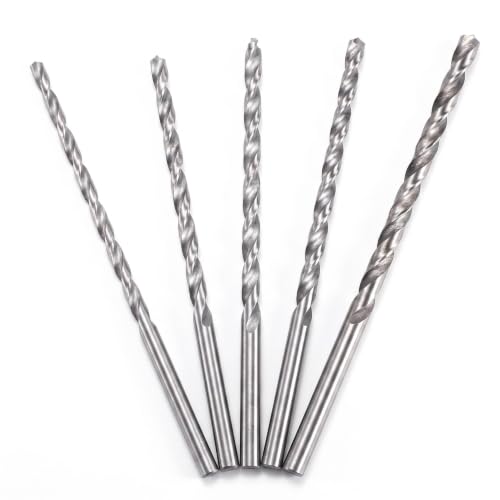 Image of HSS Long Twist Drill Bit Set 5 Pcs 2-5mm 150mm for Wood Metal
