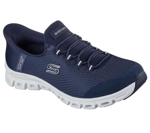 Skechers Damen Glide-Step-Pursuit Hands Free Slip-ins Sneaker, Marineblau, 38 EU