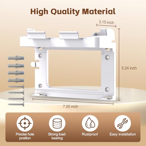 Image of UBeesize Starlink Mount, Standard Router 3 Wall Mount with Cable Caddy, All in One Wall Holder for Standard 4X Starlink Gen 3 Router and Power Supply