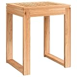 Cervaline Sgabello da Bagno 40x30x46 cm in Legno Massello di Noce,Salute e Bellezza,Salute,Mobilità e accessibilità,Mobili e impianti per accessibilità,Sedie e panche per Doccia,2.8 kg -350344
