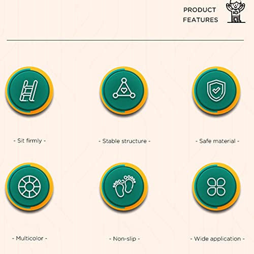 Banqueta de 2 Degraus para Crianças e Bebês, Banquinho Antiderrapante Resistente para Crianças Em Du