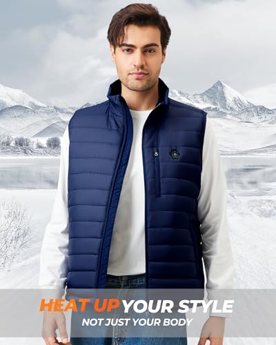 Image of Men's Heated Vest with 16000mAh 7.4V Battery, Ergonomics Heating System, Smart Temp Control, Heated Vest for Men