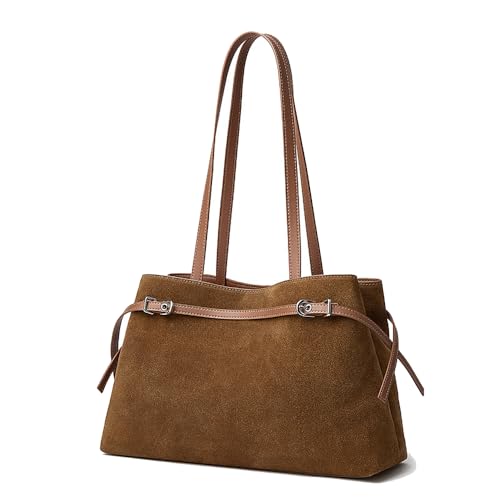 Grand Sac à Épaule Vintage en Cuir pour le Travail et le Bureau