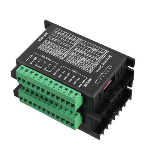 SHINEOFI 2pcs Stepper Motor Driver Controller, Plastic 32 Subdivision Module, Black, Compatible with 42/57/86 Stepper Mo