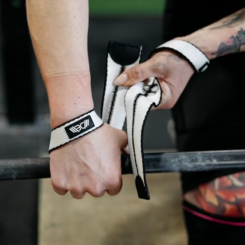 Image of WARM BODY COLD MIND V1 Lifting Wrist Straps for Olympic Weightlifting - Rated at 660 lb - Hand Wraps for Powerlifting, Weight Lifting, Bodybuilding Functional /Cross Training, Deadlift Gym Bar, Cotton