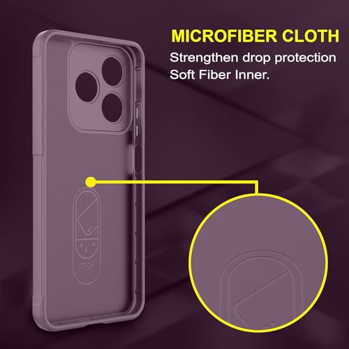 Image of Amazon Brand - Solimo Mobile Cover for Realme C63 4G / Narzo N63 4G | Full Camera Protection | Liquid Silicon Case | Flexible Bumper Case for Realme C63 4G / Narzo N63 4G (Purple)