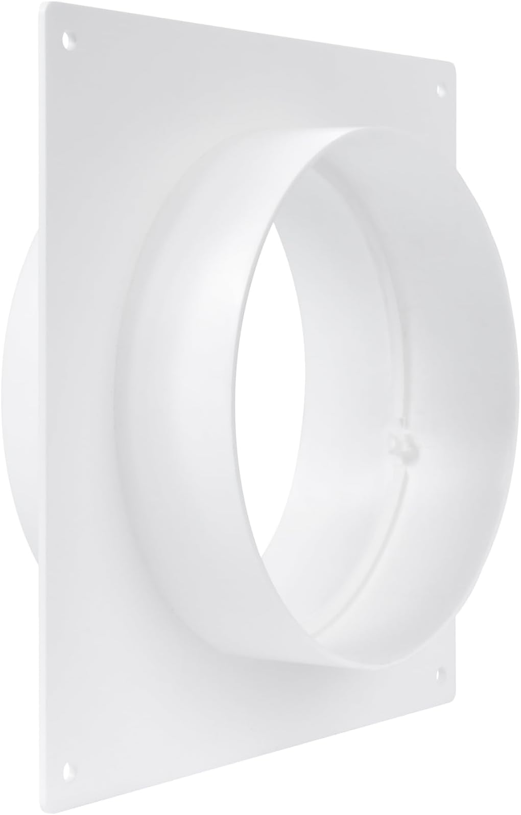 5" Inch Duct Connector Flange - Plastic Straight Pipe Flange for Heating Cooling - Inlet Outlet Ventilation System - Ducting Coupling Wall Plate - Assembly Joint Set (125mm)