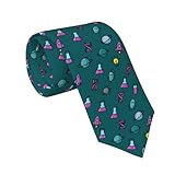 FeHuew Chemical Flasks Rockets Necktie Funny Novelty Neckties for Men Formal Party Business One Size Soft Ties Designer Wedding