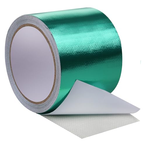 Hosifiy PVC Tarpaulin Tape, 8m x 8cm PVC Tarpaulin Repair Tape for PVC Coated Parasol Truck Tarpaulin, Nylon, Tent, Awning Fabric Green