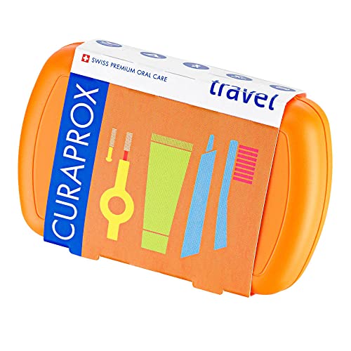 Kit Viagem Curaprox Estojo, Escova Dental, Creme Dental, Escova Interdental Sortido