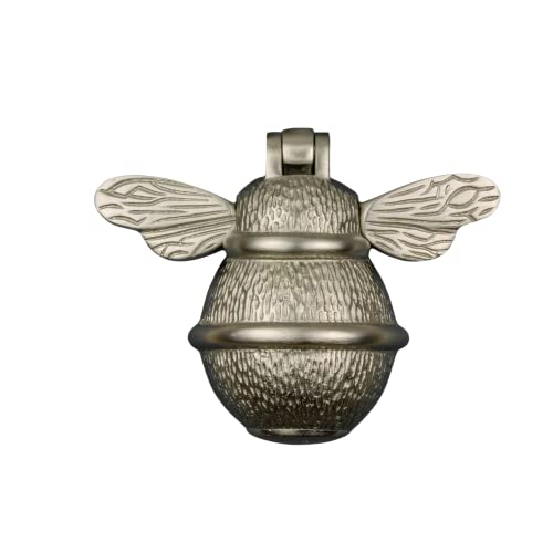 Brass Bee - Battente per porta in ottone, finitura satinata, in ottone massiccio